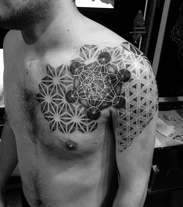 Metatron's Cube tattoo design