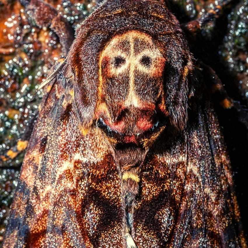 simbolismo da mariposa do falcão da cabeça da Morte