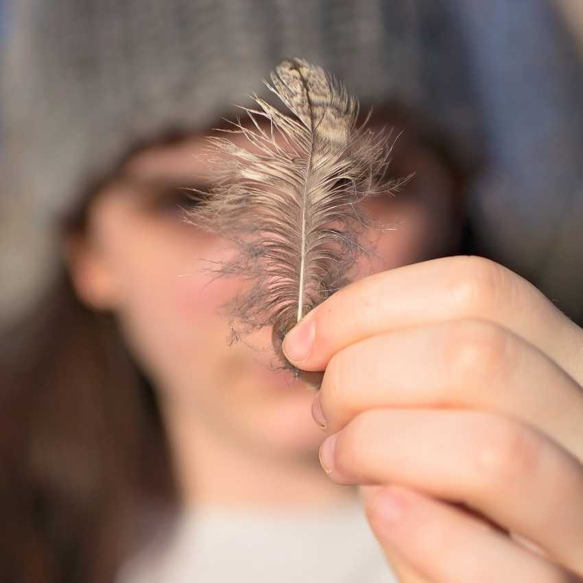 gray feather spiritual meaning