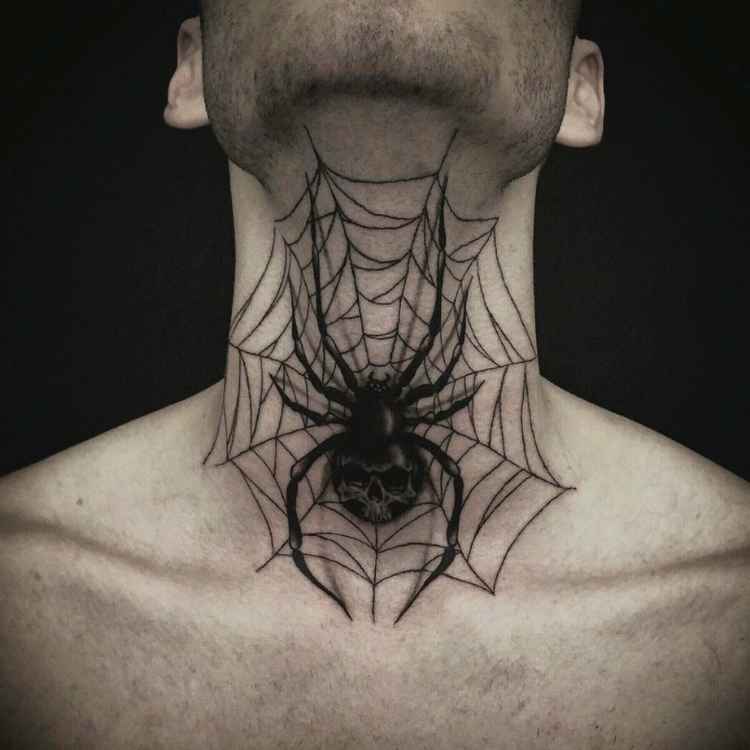 Spider web tattoo meaning