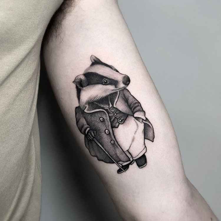 cute Badger tattoo
