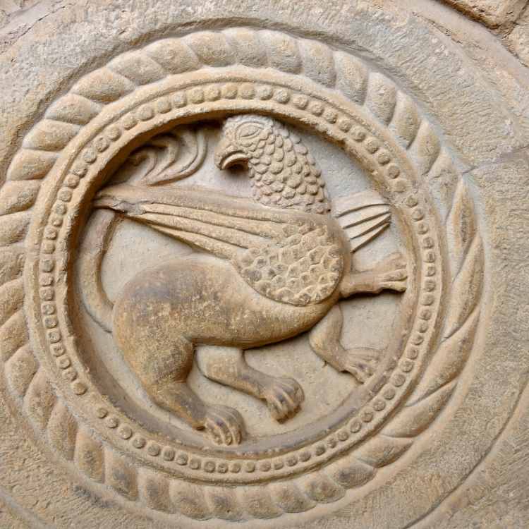 griffin in stone