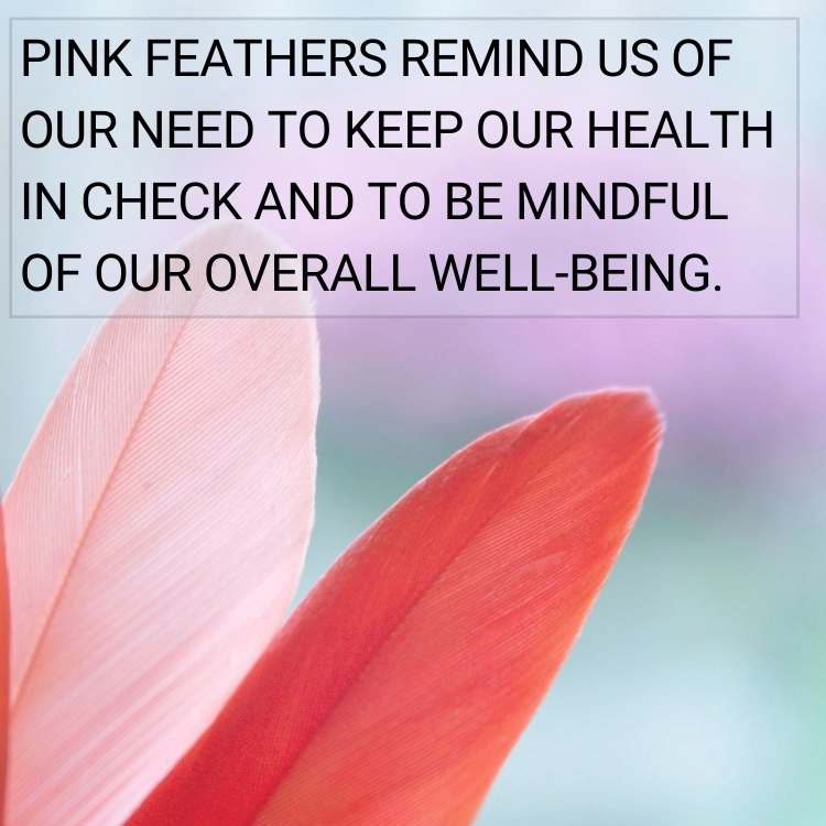 Pink feathers keep health