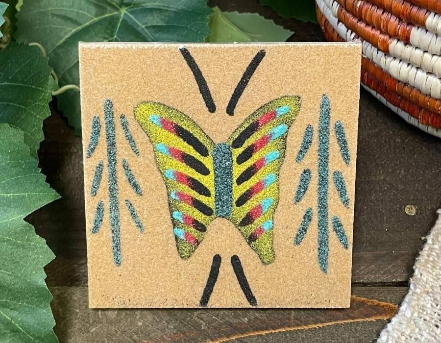 Navajo Sandpainting butterfly