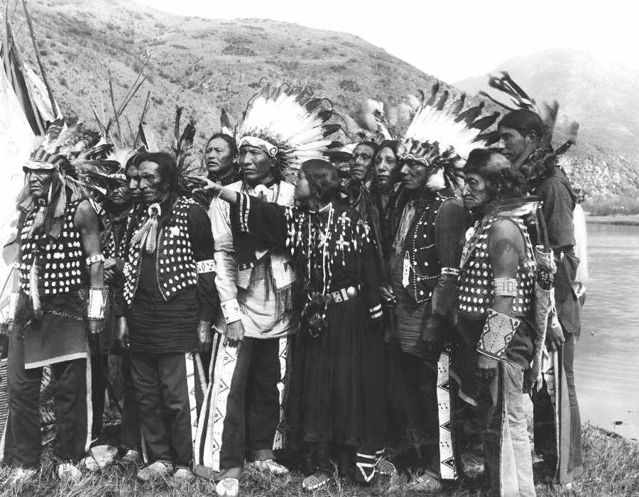 native american grey feathers