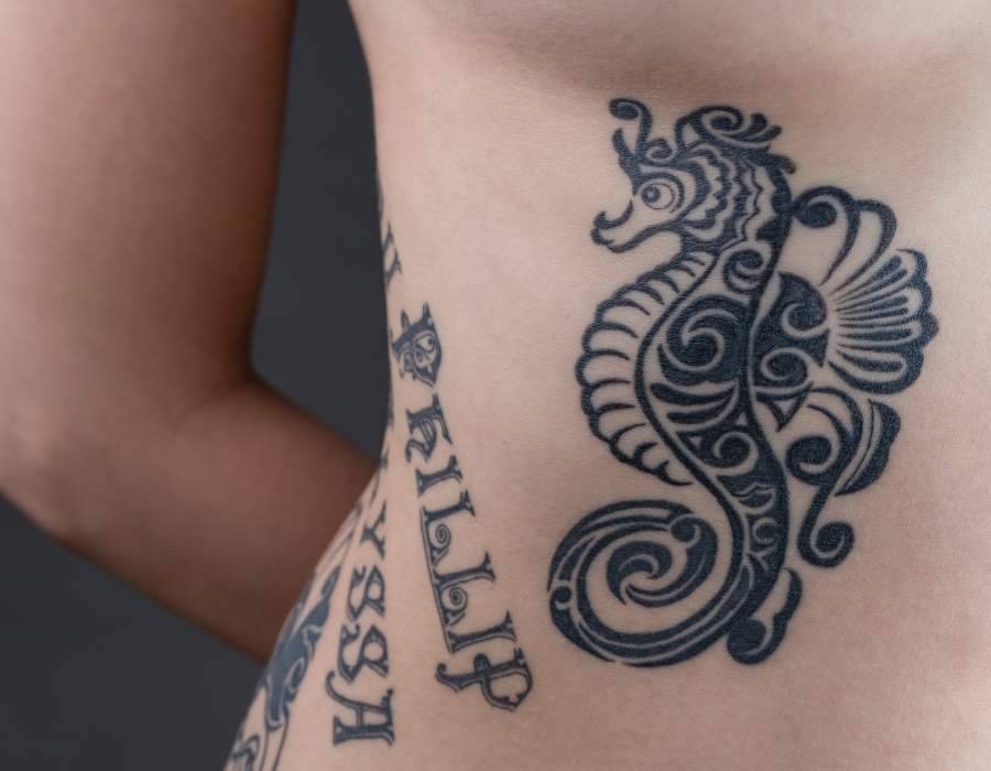 Seahorse tattoo