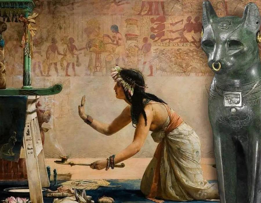 cats egypt power symbol