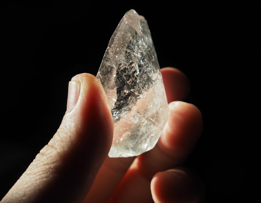 purity symbol Clear quartz crystal