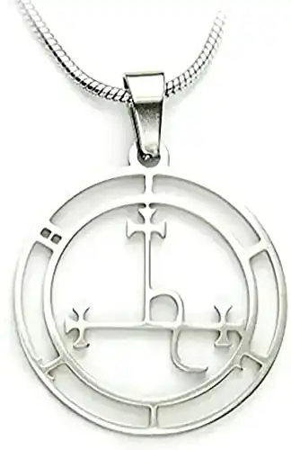 Sigil of Lilith Necklace, with 20" Snake Chain