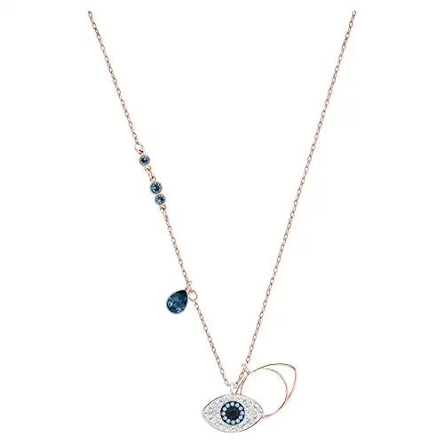 Swarowski Symbolic Evil Eye Pendant Necklace
