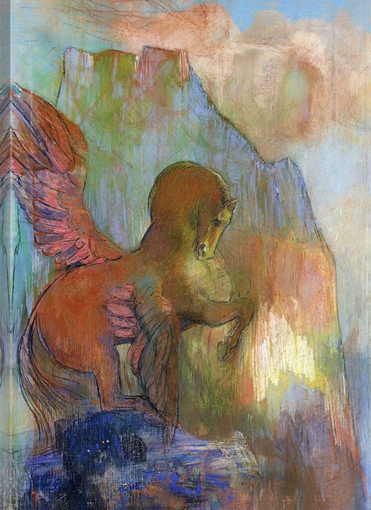 Pegasus 1895 by Odilon Redon