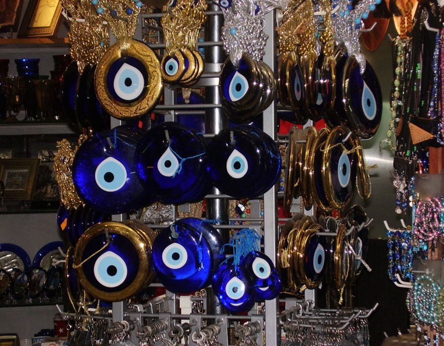 Nazars, charms used to ward off the evil eye.
