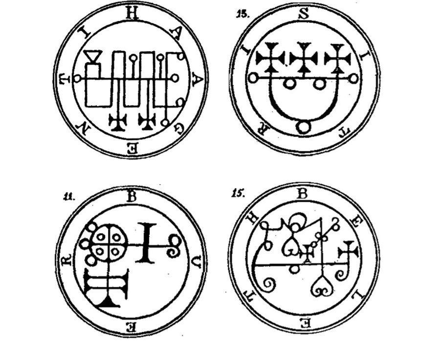 Goetic seals from the Lesser Key of Solomon
