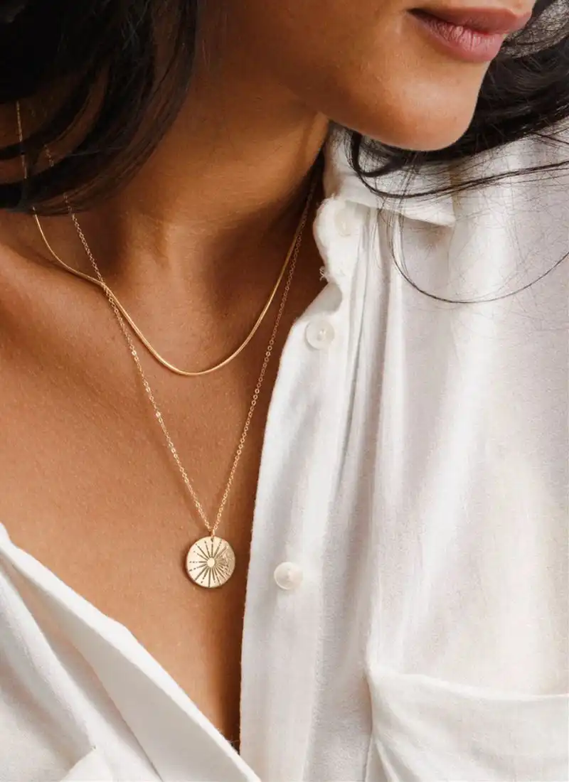 Large Sunbeam Necklace