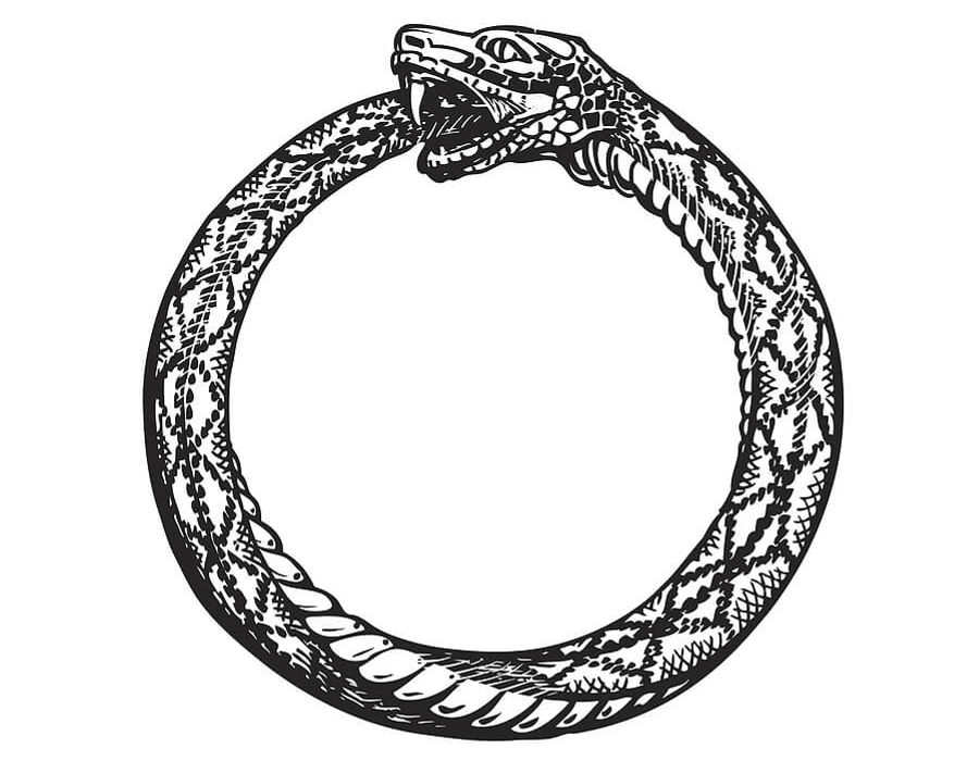 Ouroboros occult symbol