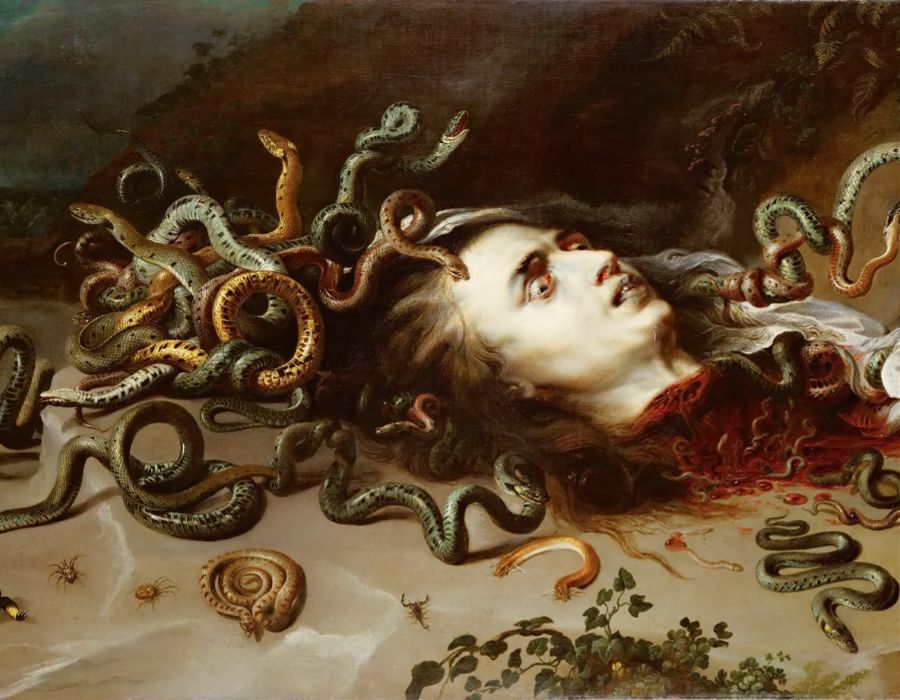 Famous Paintings Of Mythical Creatures, Head of Medusa