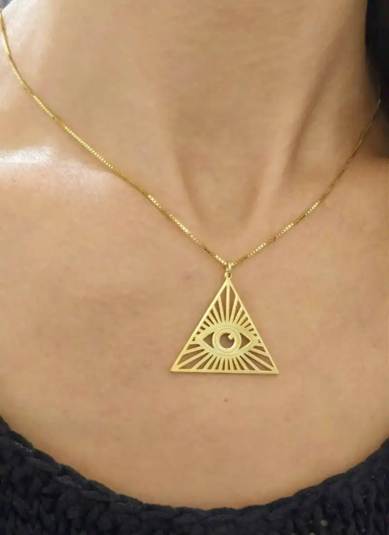 Third Eye Necklace - Eye of Providence | Gold Plated