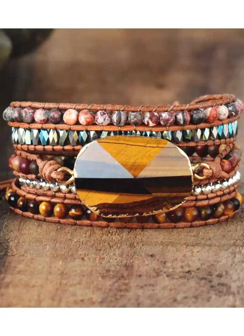 Tiger's Eye Wrap Bracelet