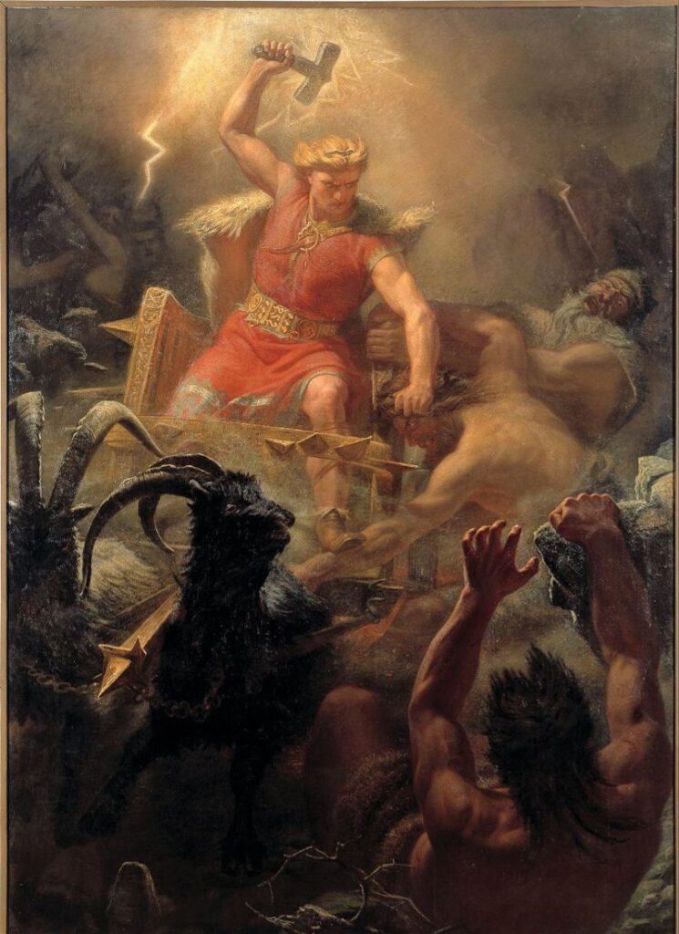 Thor, the major god in Norse mythology