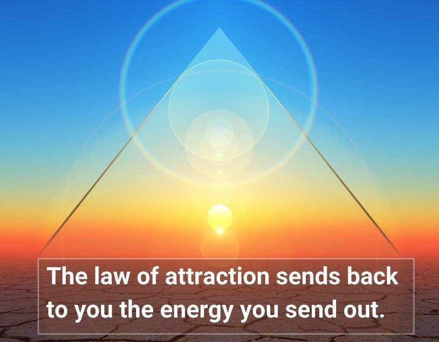 law of attraction sends back to you the energy