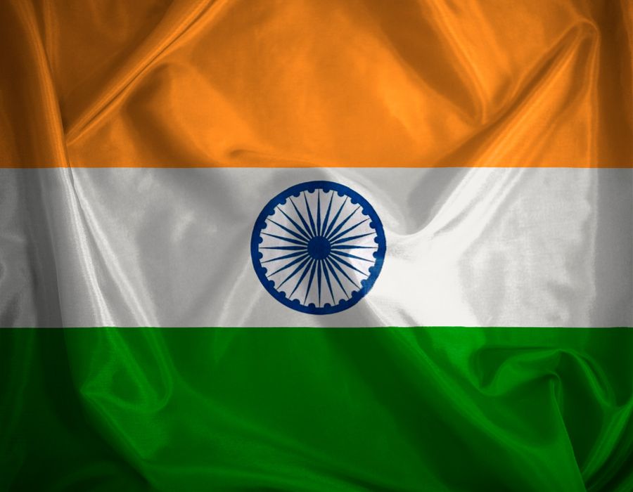 Ashoka Chakra on the Indian flag, symbol of bravery