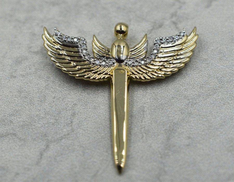 Wings and sword symbol cadets = symbol of bravery