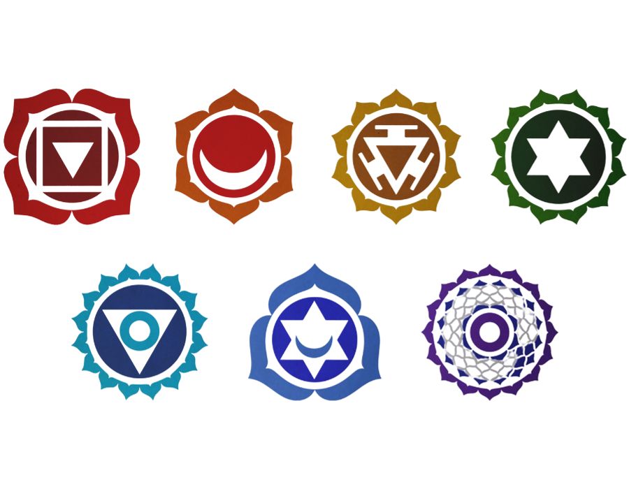 seven chakra symbols