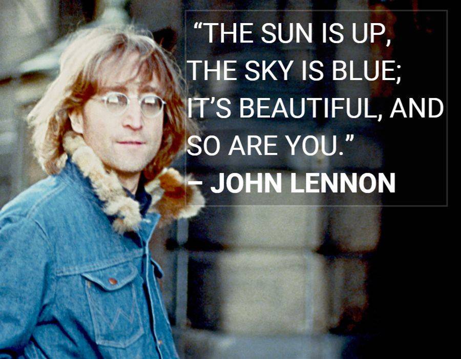 sky is blue John Lennon