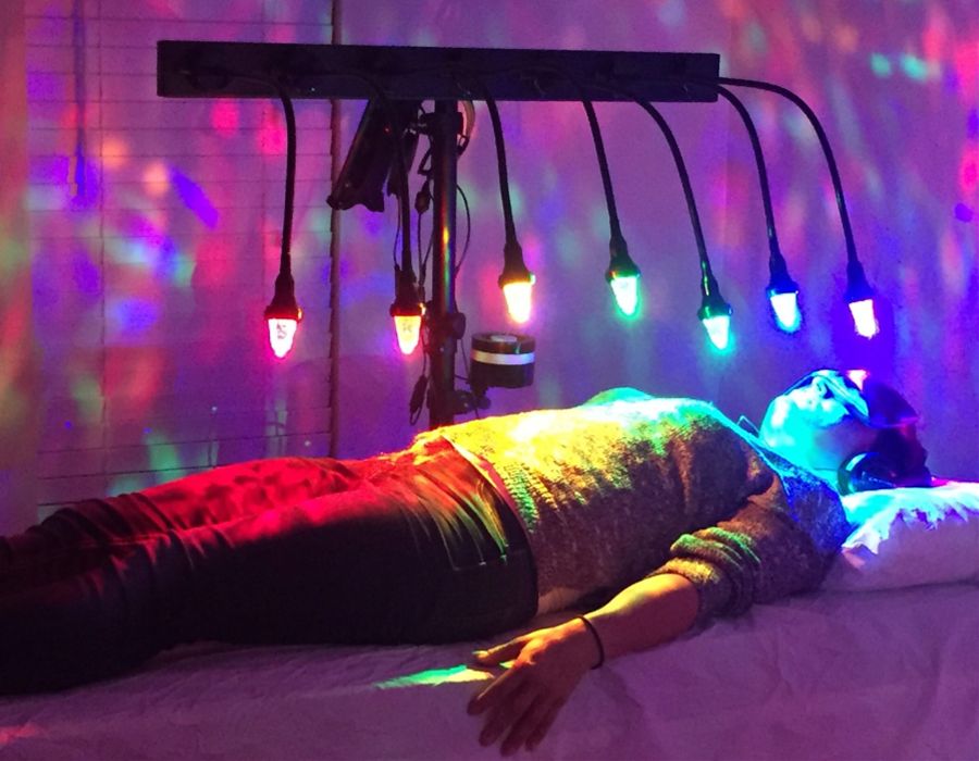PERSON at chakra lighht therapy Experience The Power Of A Chakra Light Therapy - Here's What It Can Do For Your Mind, Body, And Spirit!