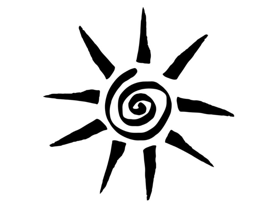 spiral sun healing symbol