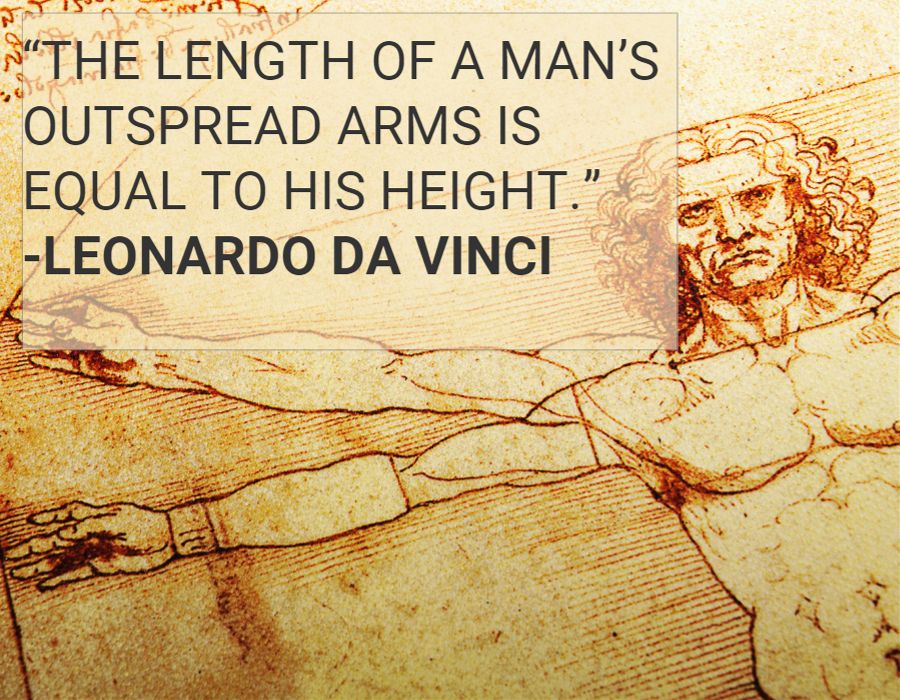 quote Leonardo da Vinci arms