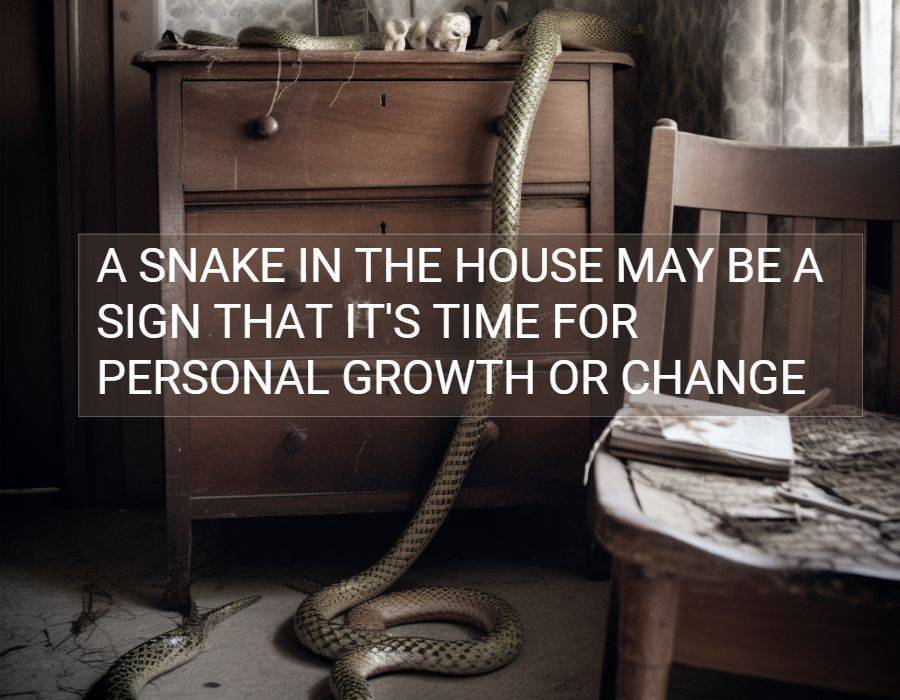 snake in house personal growth