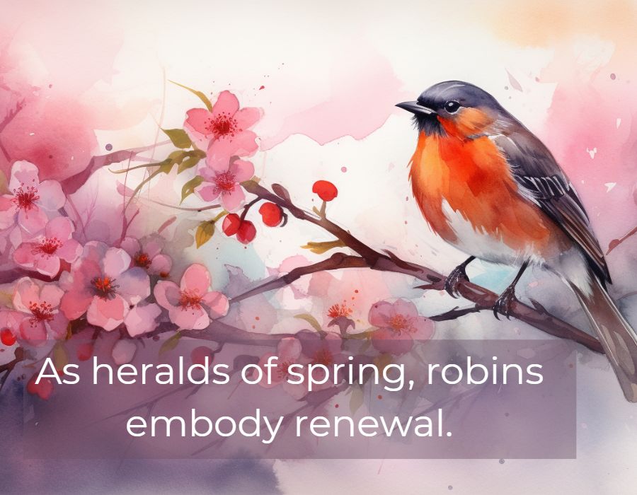 As heralds of spring robins embody renewal The Robin Meaning: Uncovering The Spiritual Symbolism