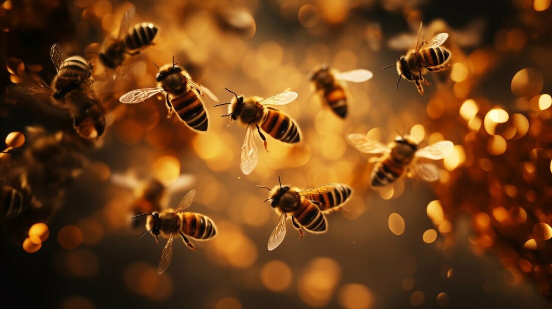Symbolic Significance of Bees in Flight