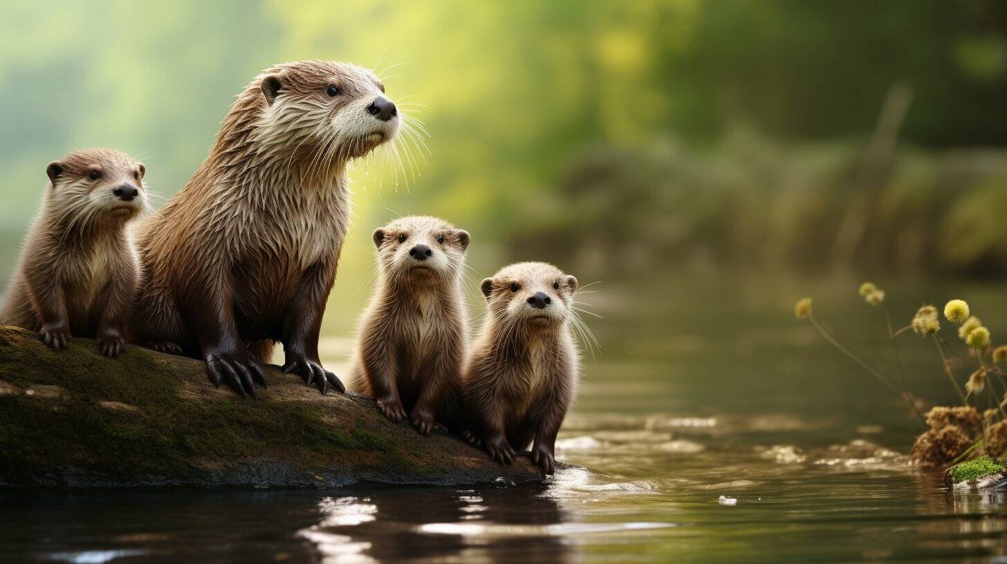 Sea otters holding hands, representing otter spiritual meaning in love and relationships