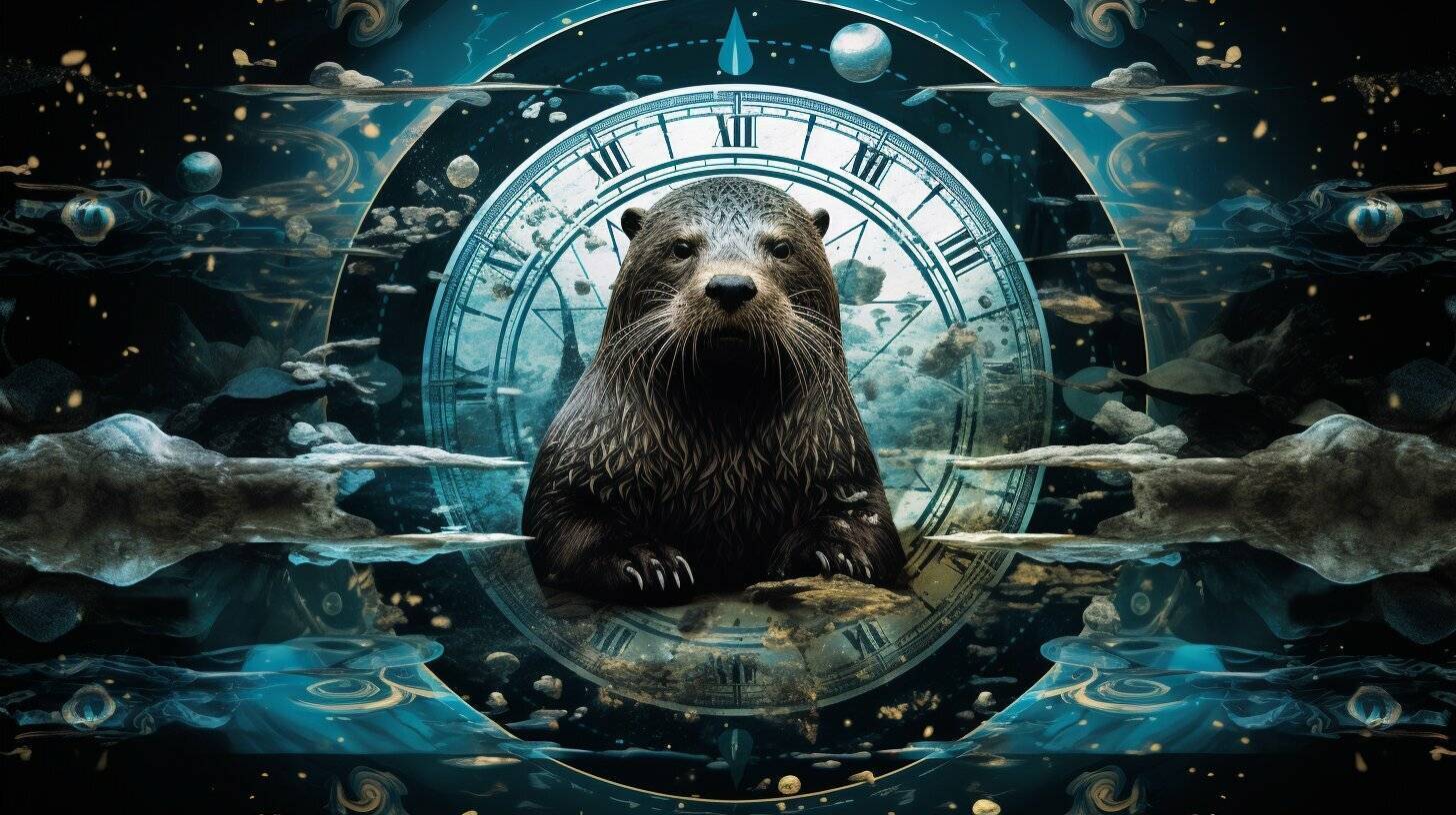 Native American otter symbolism represented in traditional artwork