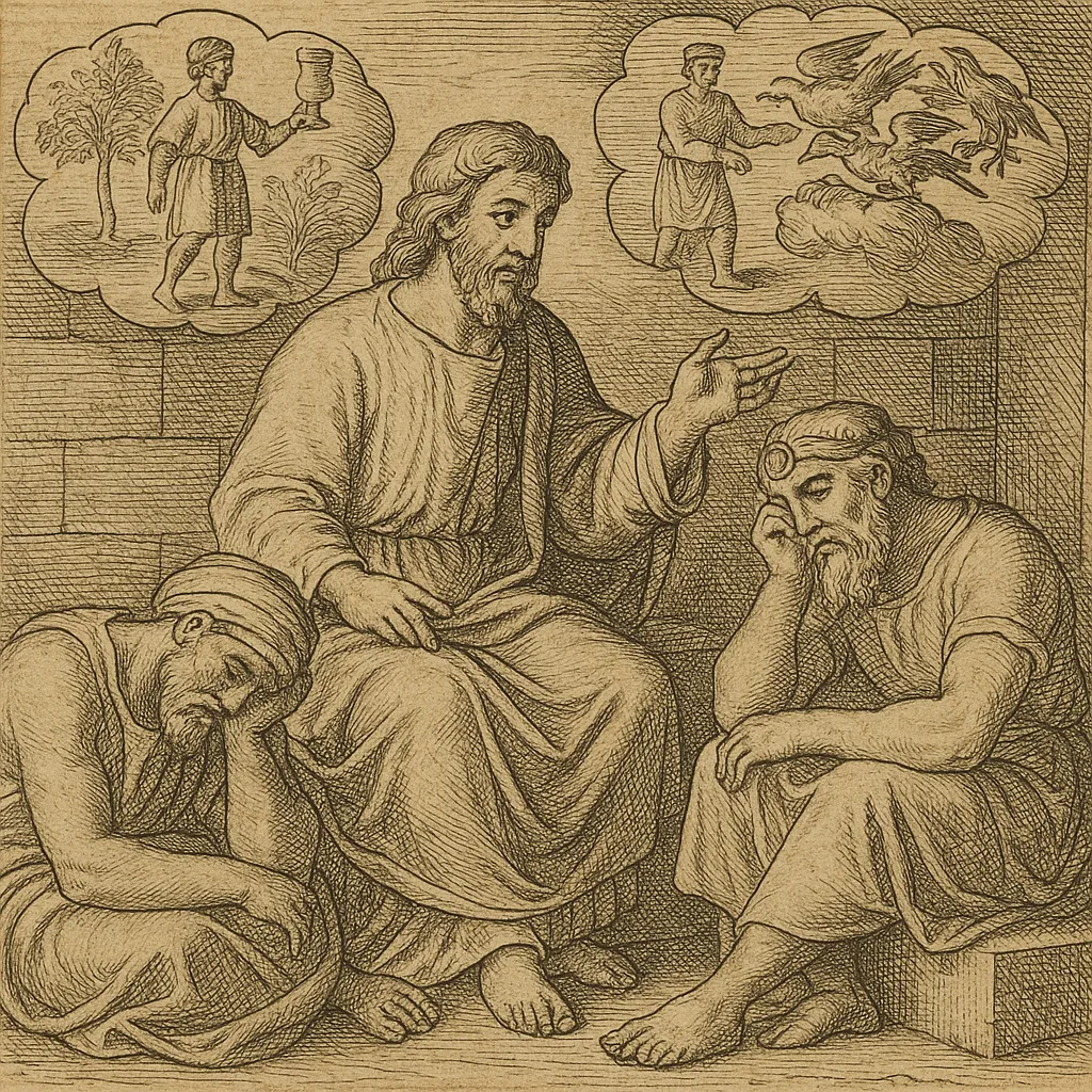 Joseph interpreting dreams