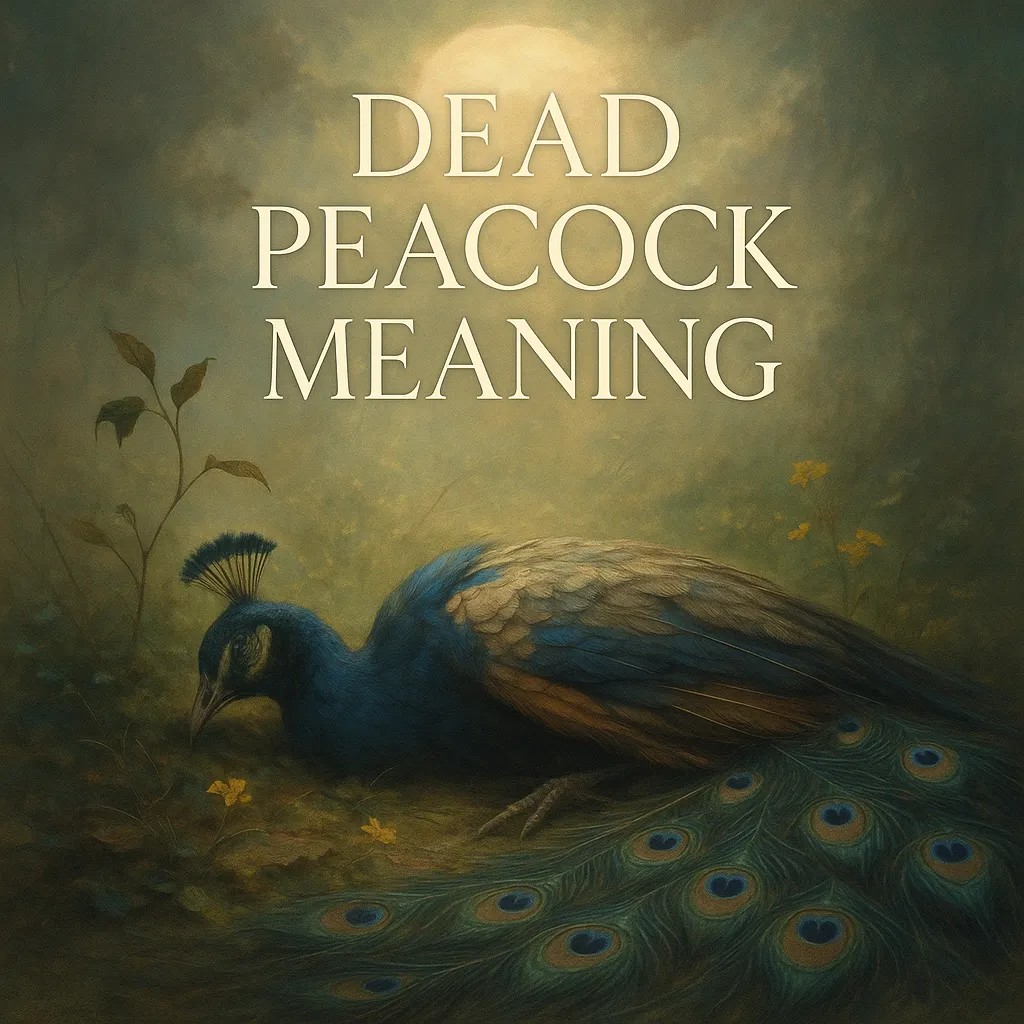 dead peacock meaning