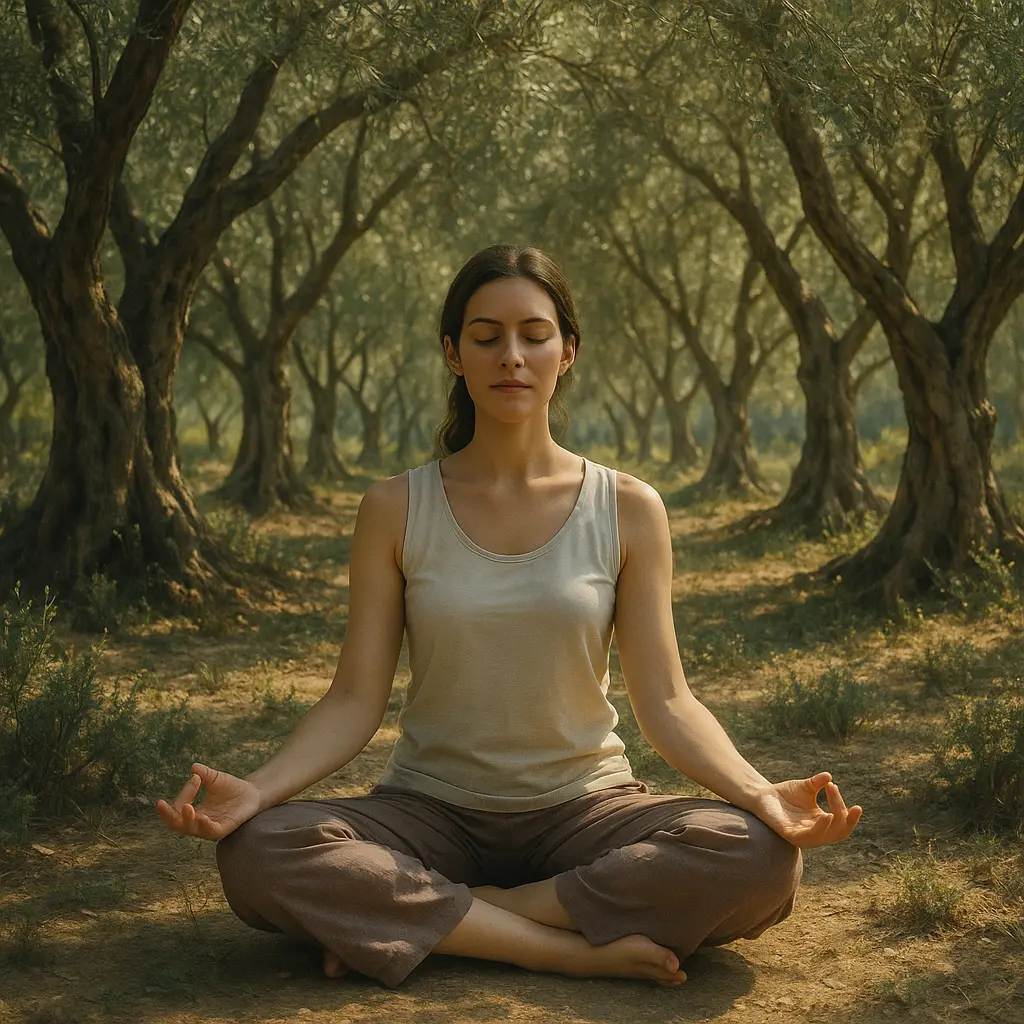 meditation olive tree