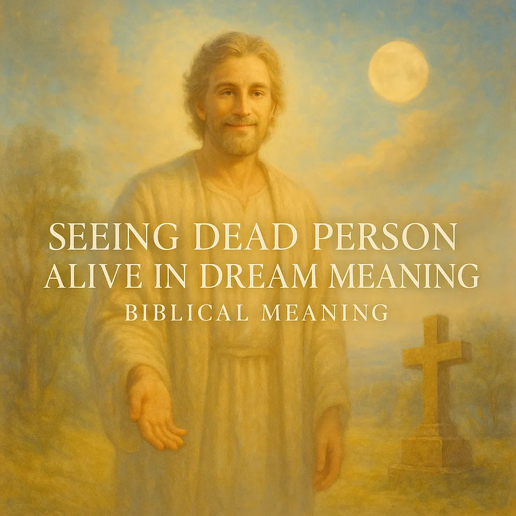 seeing dead person alive in dream meaning biblical meaning