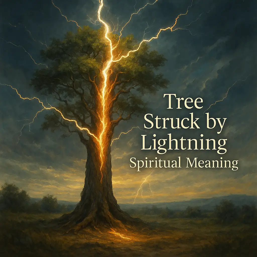tree struck by lightning spiritual meaning