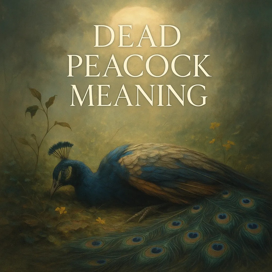 dead peacock meaning
