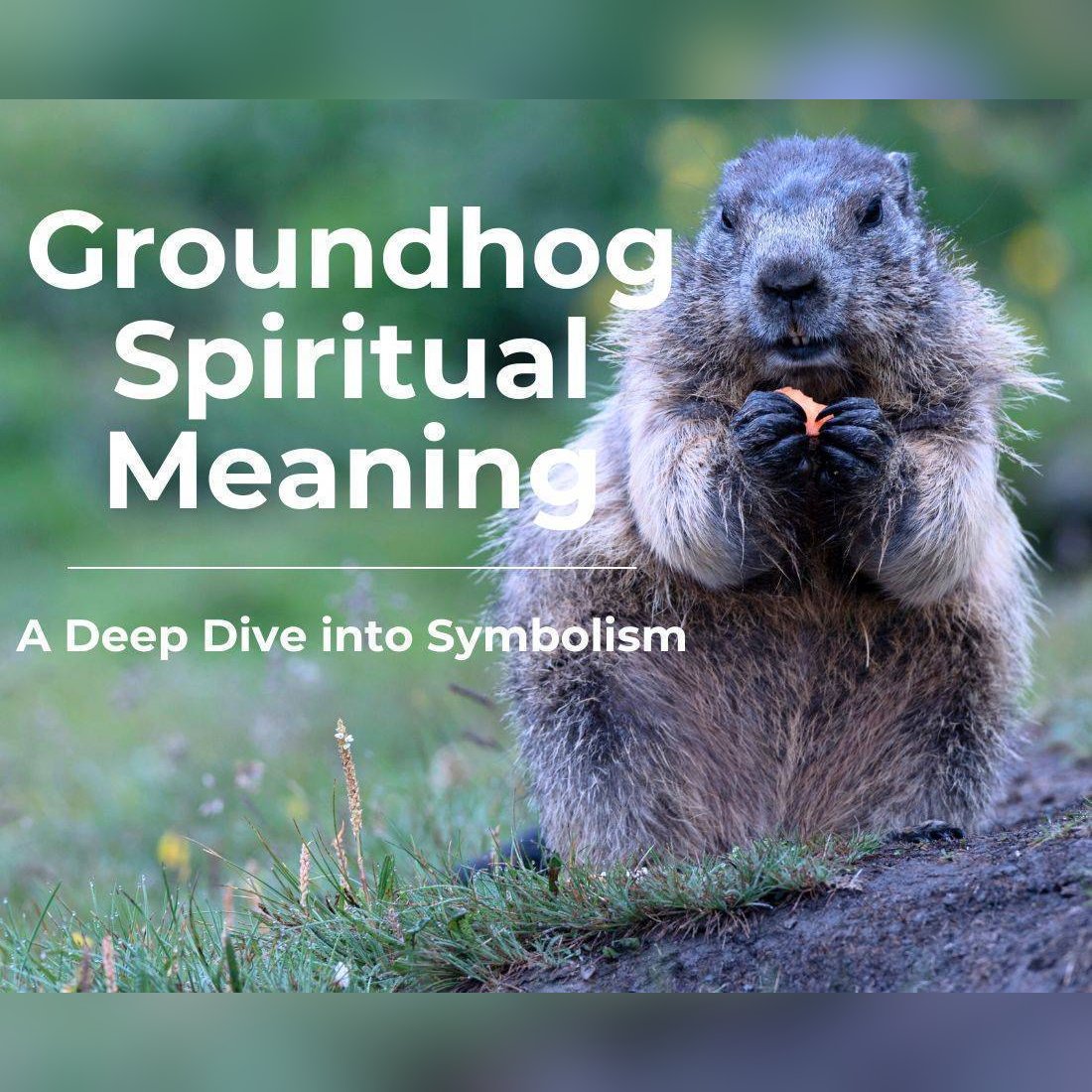 groundhog spiritual meaning